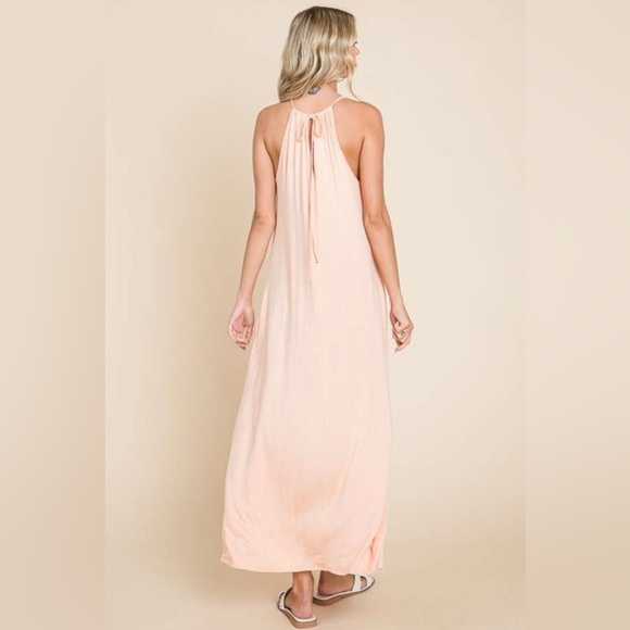 Culture Code Full Size Tie Back Maxi Cami Dress - Picture 2 of 4